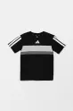 adidas gyerek pamut póló JC7468 fekete SS25