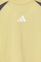 Детска памучна тениска adidas жълт JC9308