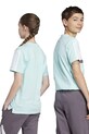 Detské bavlnené tričko adidas JC9301 tyrkysová