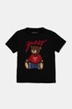 Guess tricou de bumbac pentru copii print negru H4BT01.I3Z14.PPYA