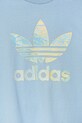 adidas Originals tricou de bumbac pentru copii albastru JD2915