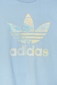 Παιδικό βαμβακερό μπλουζάκι adidas Originals μπλε JD2915