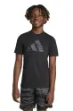 Αγορίστικα Παιδικό μπλουζάκι adidas JC8492 μαύρο