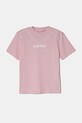 adidas tricou de bumbac pentru copii JC9750 roz SS25