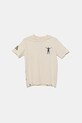adidas Performance tricou de bumbac pentru copii JX1948 bej SS25