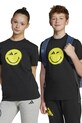 adidas tricou de bumbac pentru copii print negru JC7581