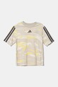 adidas t-shirt in cotone per bambini JC7491 beige SS25