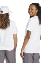 Detské bavlnené tričko adidas JC9747 biela