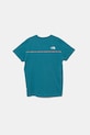 Dětské bavlněné tričko The North Face TEEN NEW SS ZUMU TEE NF0A877S6HO1 tyrkysová SS25