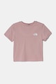 The North Face tricou de bumbac pentru copii KID BOX NSE S/S TEE print roz NF0A89H50UI1