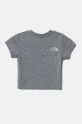 The North Face t-shirt bawełniany niemowlęcy BABY GRAPHIC S/S TEE NF0A8AXDDYX1 szary SS25