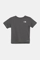 The North Face tricou copii TEEN NEW 24/7 SS TEE print gri NF0A8DF20UZ1