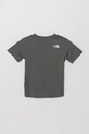 The North Face tricou copii TEEN NEW 24/7 SS TEE NF0A8DF20UZ1 gri SS25