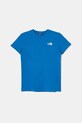 Detské tričko The North Face TEEN S/S SIMPLE DOME TEE okrúhly modrá NF0A8DRPT4S1