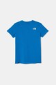 Detské tričko The North Face TEEN S/S SIMPLE DOME TEE NF0A8DRPT4S1 modrá SS25