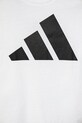 Παιδικό βαμβακερό μπλουζάκι adidas λευκό JC9659
