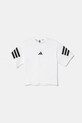 adidas tricou de bumbac pentru copii JN8088 alb SS25