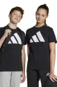 adidas t-shirt in cotone per bambini cotone nero JC9660