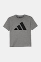 adidas tricou de bumbac pentru copii JC9663 gri SS25
