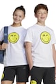 Детская хлопковая футболка adidas x Smiley World хлопок белый JJ3071