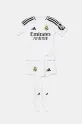 adidas completo bambino/a REAL maglia bianco JX2616