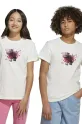 adidas Originals tricou de bumbac pentru copii imprimeu alb JZ9936