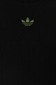 Παιδικό βαμβακερό μπλουζάκι adidas Originals μαύρο JZ9940