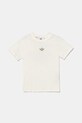Детская хлопковая футболка adidas Originals JY8374 бежевый SS25
