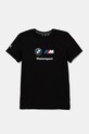 Детская хлопковая футболка Puma BMW MMS ESS LOGO TEE хлопок чёрный 621264.01