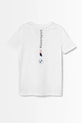 Puma tricou de bumbac pentru copii BMW MMS ESS LOGO TEE 2 627533 alb SS25
