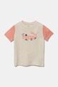 Puma tricou de bumbac pentru copii SANDY ADVENTURES Tee print bej 685155.K