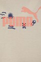 Băieți Puma tricou de bumbac pentru copii SANDY ADVENTURES Tee 685155.K bej