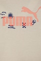 Chlapec Detské bavlnené tričko Puma SANDY ADVENTURES Tee 685155.K béžová