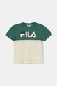 Fila tricou de bumbac pentru copii LOTTUM print bej FAK0404