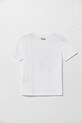 Fila t-shirt bawełniany dziecięcy LOPAR FAK0408 biały SS25