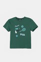 Fila t-shirt bawełniany dziecięcy LOPAR nadruk zielony FAK0408