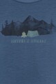 Дитяча футболка Jack Wolfskin HIKING GRAPHIC T KIDS A64183.116.152 блакитний
