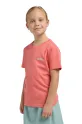 Jack Wolfskin t-shirt in cotone per bambini ESSENTIAL COTTON T K cotone rosa A64184.116.152