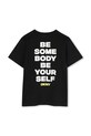 Băieți Dkny tricou de bumbac pentru copii D62300.114.150 negru