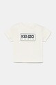 Dětské bavlněné tričko Kenzo Kids kulatý béžová K60972.86.102