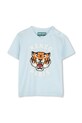Dječja pamučna majica kratkih rukava Kenzo Kids print plava K60977.86.102