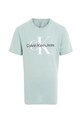 Detské bavlnené tričko Calvin Klein Jeans IU0IU00676.PPYA tyrkysová SS25