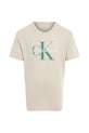 Детская хлопковая футболка Calvin Klein Jeans IU0IU00676.PPYA бежевый SS25