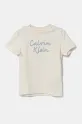 Calvin Klein Jeans t-shirt dziecięcy z elastanem beżowy IN0IN00292.PPYA