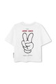 Хлопчик Дитяча бавовняна футболка Marc Jacobs W60447.86.108 білий