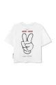 Dječaci Dječja pamučna majica kratkih rukava Marc Jacobs W60447.114.150 bijela