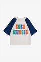 Παιδικό βαμβακερό μπλουζάκι Bobo Choses 125AC125 λευκό SS25