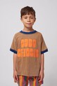 Bobo Choses tricou de bumbac pentru copii print maro 125AC124