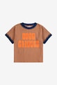 Dětské bavlněné tričko Bobo Choses 125AC124 hnědá SS25