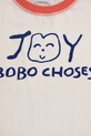 Мальчик Детская хлопковая футболка Bobo Choses Smiling 125AC014 белый